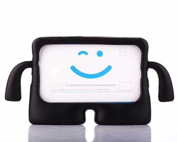Gpack Samsung Galaxy Tab A T590 Kılıf Çocuklar İçin Tutacaklı Silikon ib1