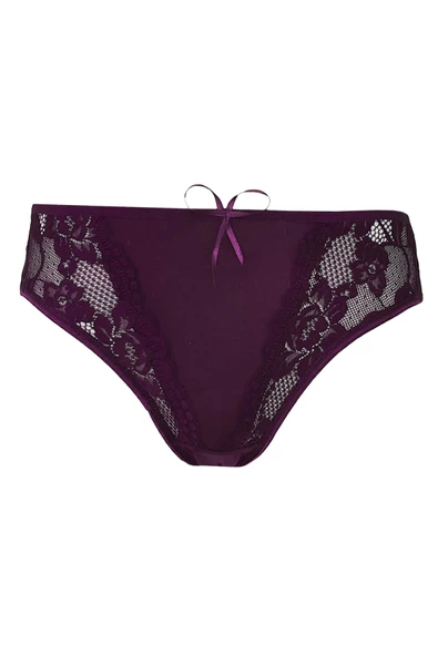 Kadın Dantel Detaylı Külot Pamuklu Renkli Güpürlü Bikini - 8