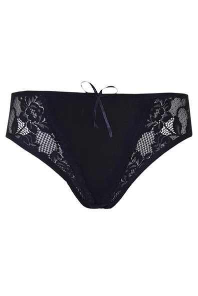 Kadın Dantel Detaylı Külot Pamuklu Renkli Güpürlü Bikini - 11