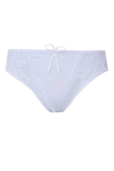 Kadın Dantel Detaylı Külot Pamuklu Renkli Güpürlü Bikini - 2