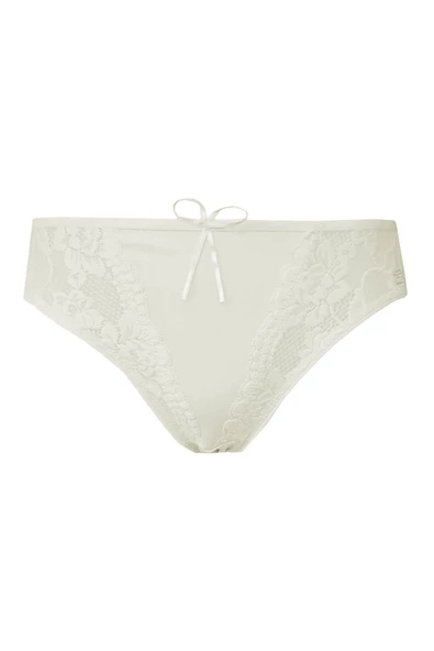 Kadın Dantel Detaylı Külot Pamuklu Renkli Güpürlü Bikini - 4