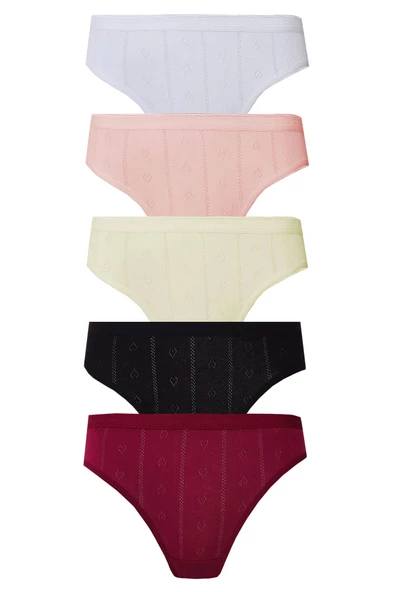 5li Kadın Jakarlı Bikini Klimalı Kaliteli Ekonomik Yumuşak - 6