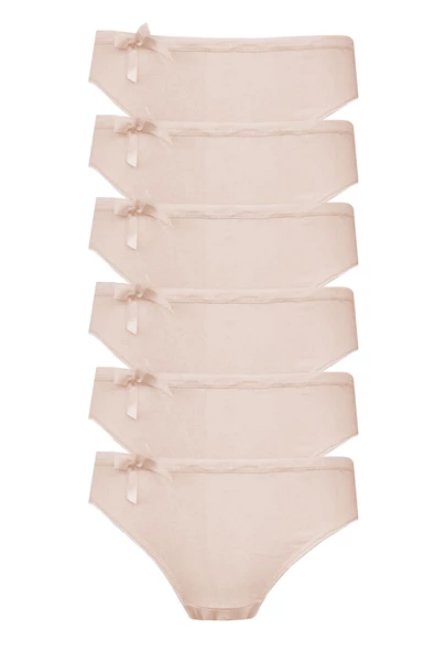 6lı Kadın Bikini Külot Pamuklu Renkli Ekonomik Rahat - 8