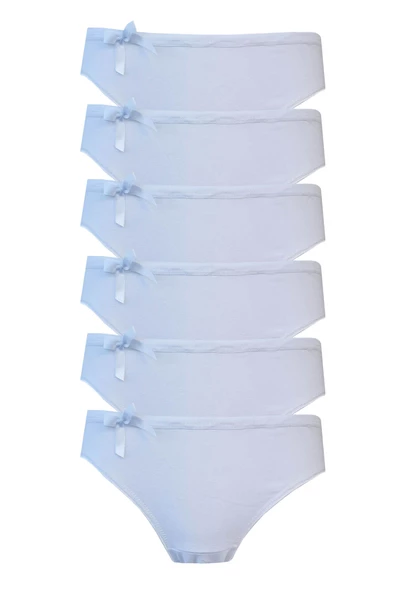 6lı Kadın Bikini Külot Pamuklu Renkli Ekonomik Rahat - 7