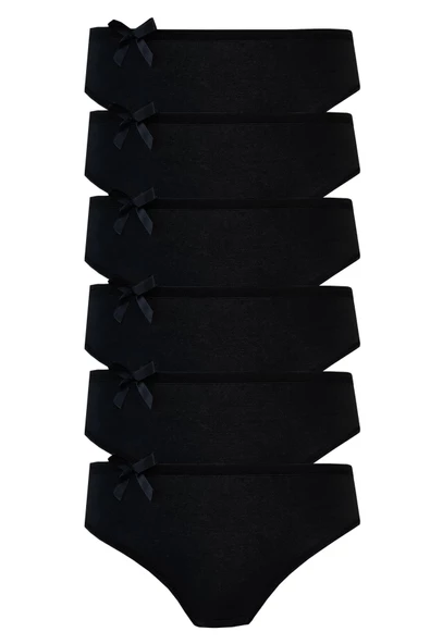 6lı Kadın Bikini Külot Pamuklu Renkli Ekonomik Rahat - 6