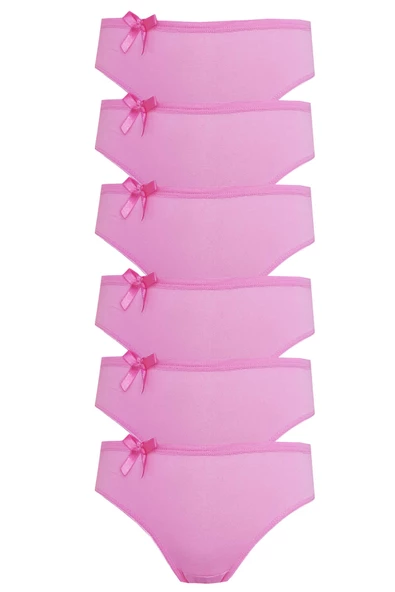 6lı Kadın Bikini Külot Pamuklu Renkli Ekonomik Rahat - 5