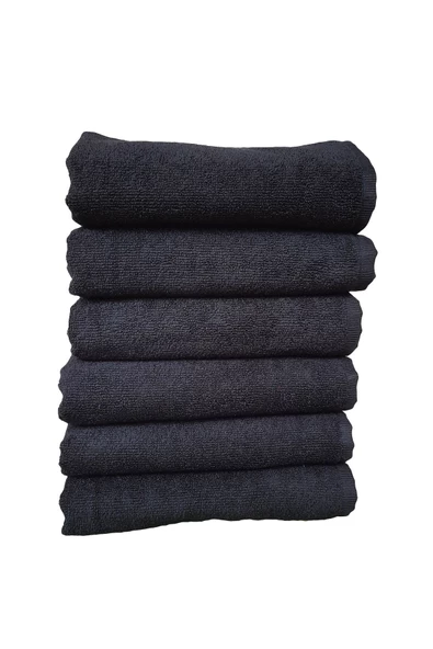 6lı Paket Mikrofiber Boya Tutmayan Kuaför Saç Havlusu 50x90 Cm - 6