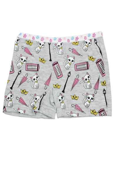 Koza Kız Çocuk Renkli Desenli Baskılı Boxer Külot 10 lu Paket - Resim 6