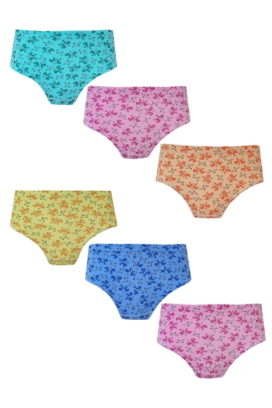 Seher Yıldızı İç Giyim 6lı Kız Çocuk Pamuklu Empirme Slip Külot - 2