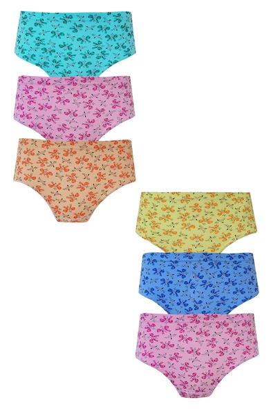 Seher Yıldızı İç Giyim 6lı Kız Çocuk Pamuklu Empirme Slip Külot - 3