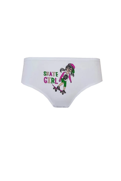 Kota 12li Kız Çocuk Külot Renkli Baskılı Slip İç Çamaşırı - 6
