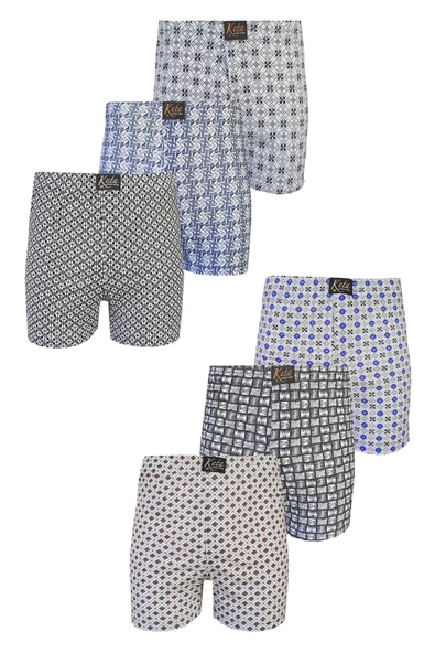 Kota 6lı Erkek Empirme Boxer Rahat Penye Pamuklu İç Çamaşırı - 3