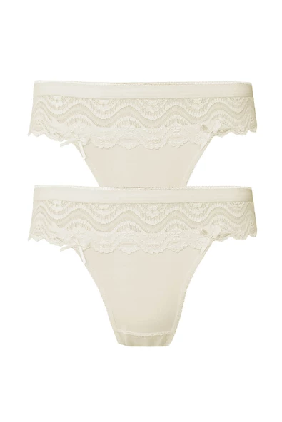 2li Kadın Dantel Detaylı Bikini Kaliteli Ekonomik Yumuşak - 3