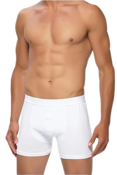 6lı Erkek Likralı Boxer Külot Esnek Rahat Paçalı - Resim 3