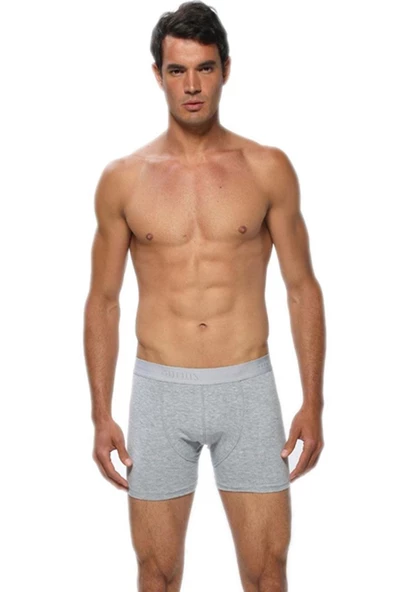 6lı Erkek Likralı Boxer Külot Esnek Rahat Paçalı - Resim 2