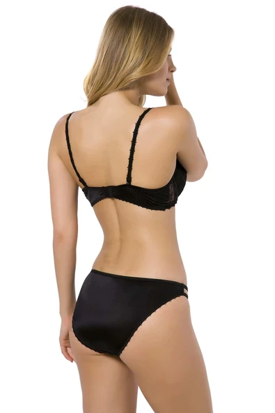 Le Jardin 5050 Brode Kaplı Silikonlu Push-Up Sütyen Takım - 3