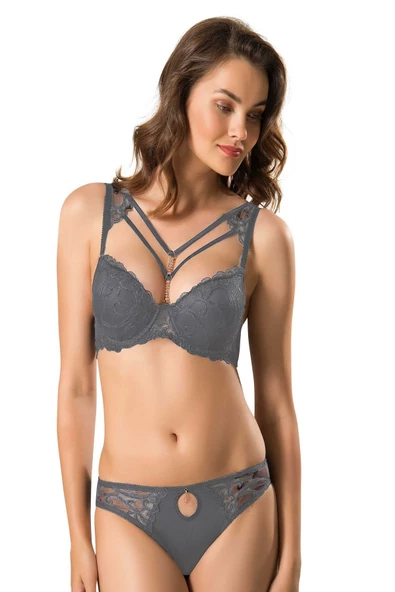 Le Jardin 5010 Şeritli Pushup Destekli Sütyen Takımı Mercia - 4