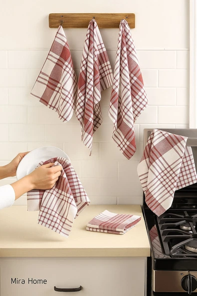 5 li Mutfak Kurulama Bezi Alman Peçetesi 100 Pamuklu - 8