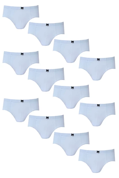 Tutku İç Giyim Erkek Çocuk Pamuklu Slip Külot 12 Li Paket - Resim 3