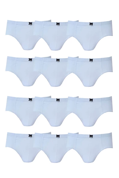 Tutku İç Giyim Erkek Çocuk Pamuklu Slip Külot 12 Li Paket - Resim 2