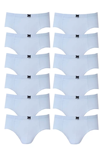 Tutku İç Giyim Erkek Çocuk Pamuklu Slip Külot 12 Li Paket - Resim 4