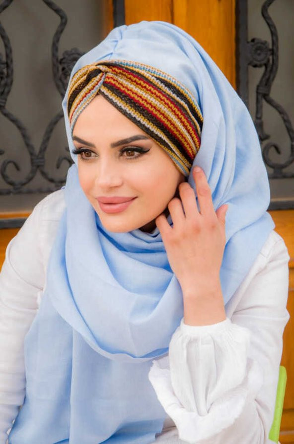 Bebe Mavi Burgu Hazır Şal - 3