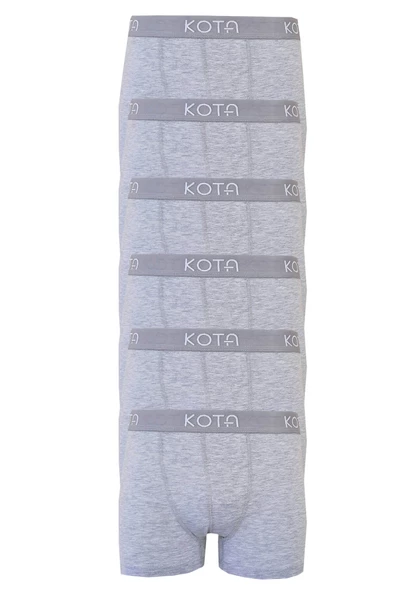 Kota 6lı Erkek Likralı Boxer Pamuklu Esnek Rahat Renkli Paçalı - 9