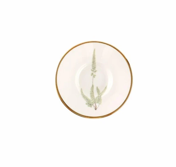 Porland Botanical Serisi 6Lı 11cm Çay Tabağı Takımı Karma Desen - 4