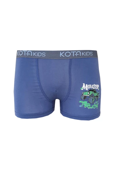 12li Erkek Çocuk Renkli  Baskılı Boxer Külot 1005 - 6
