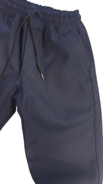 Beli Komple Lastikli Okul Pantolonu - Kumaş - 4