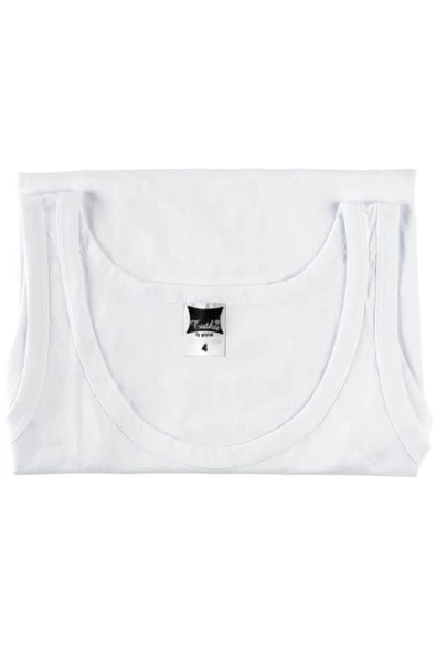 Tutku İç Giyim Erkek Çocuk Ribana Askılı Atlet 3 lü Paket - 4