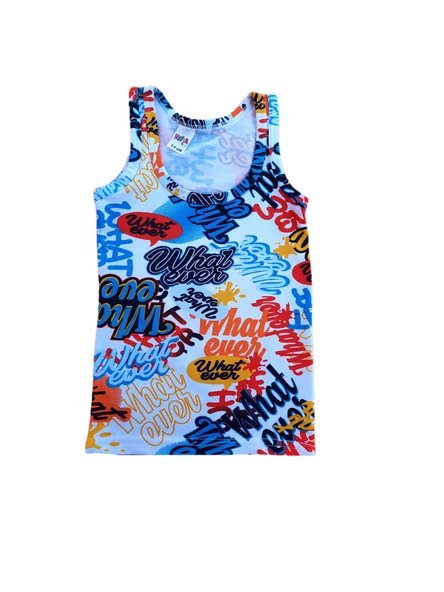 Kota 6lı Erkek Çocuk Pamuklu Askılı Desenli Atlet Fanila - 6