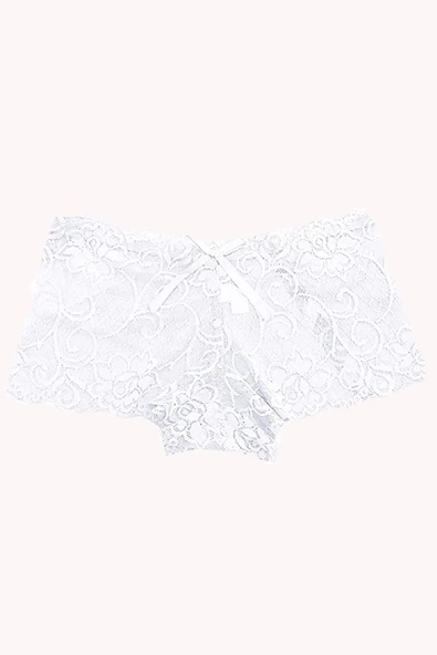 Kadın Dantel Boxer Esnek Rahat Estetik - 11