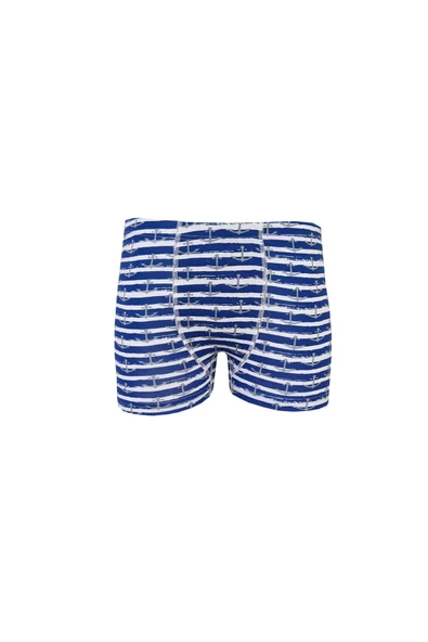 Tutku 12li Erkek Çocuk Renkli Boxer Desenli Baskılı Pamuklu Rahat - 5