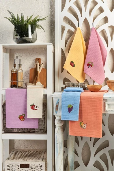 6 Parça Mutfak Kurulama Bezi 30 X 50 Cm Fruit - 3