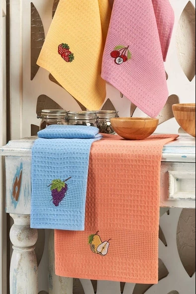 6 Parça Mutfak Kurulama Bezi 30 X 50 Cm Fruit - 3