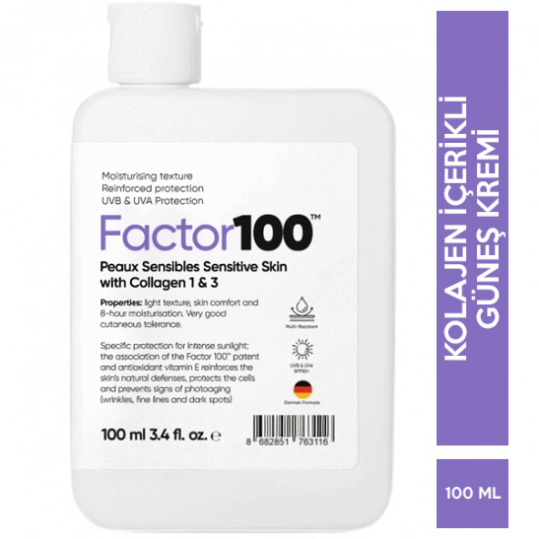 Factor100 Güneş Kremi SPF50+ 100 ml