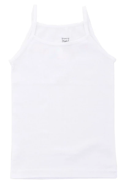 Tutku 6lı Kız Çocuk İp Askılı Düz Atlet Pamuklu Kız Çocuk Atlet - 3