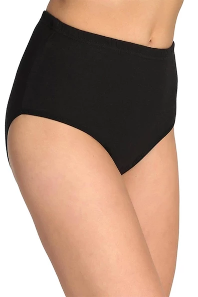 Tutku İç Giyim Kadın Yüksek Bel Bato Külot 12li Paket Rahat Form - 7