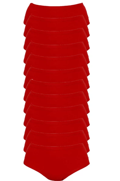 Tutku İç Giyim Kadın Yüksek Bel Bato Külot 12li Paket Rahat Form - 3