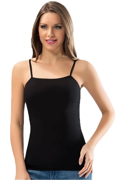 Kota Kadın 6091 İp Askılı Likralı Pamuklu Bayan Atlet - 3