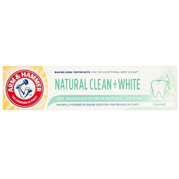 Arm&Hammer Natural Clean + White Beyazlatıcı Diş Macunu  75 ml