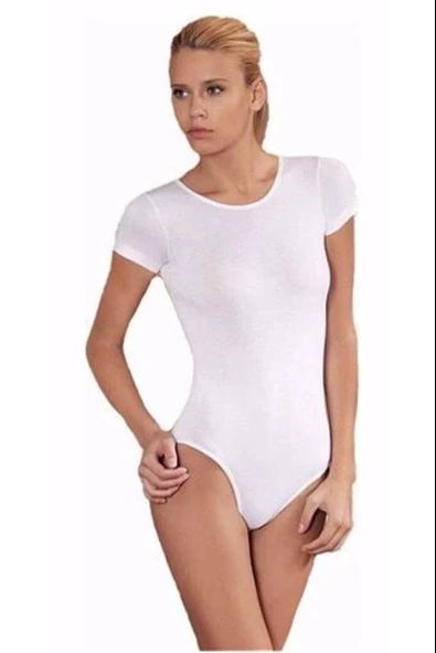Kota Kadın Kısa Kol Body Kancalı Pamuklu Bayan Atlet Fanila - 3