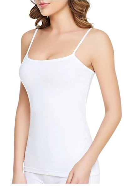 Tutku Kadın İp Askılı Atlet Elastan Pamuklu Fanila