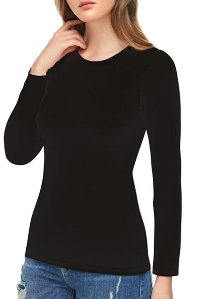 Tutku Elit Kadın Uzun Kollu Fanila Elastan Pamuklu Atlet - 2