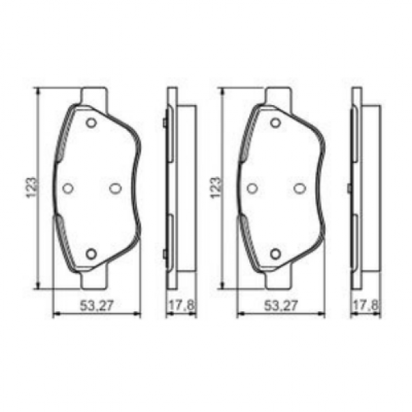 Fiat Fiorino Albea Linea 0986495102 Ön Fren Balatası Bosch