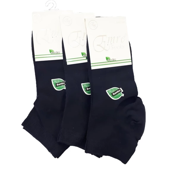 Emre Erkek Bambu Kısa Patik Çorap 6 Lı Paket - 4