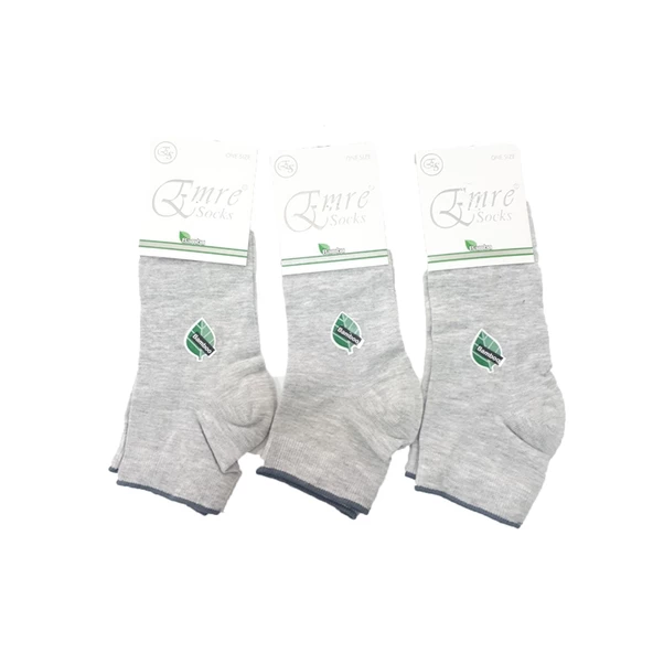 Emre Erkek Bambu Kısa Patik Çorap 6 Lı Paket - 3