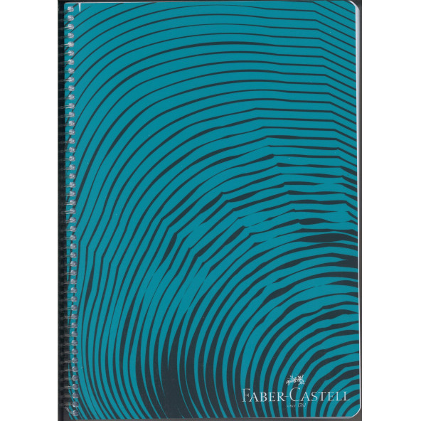FABER CASTELL WAVES KAPAK DEFTER  100 YAPRAK ÇİZGİLİ 1 ADET - 3