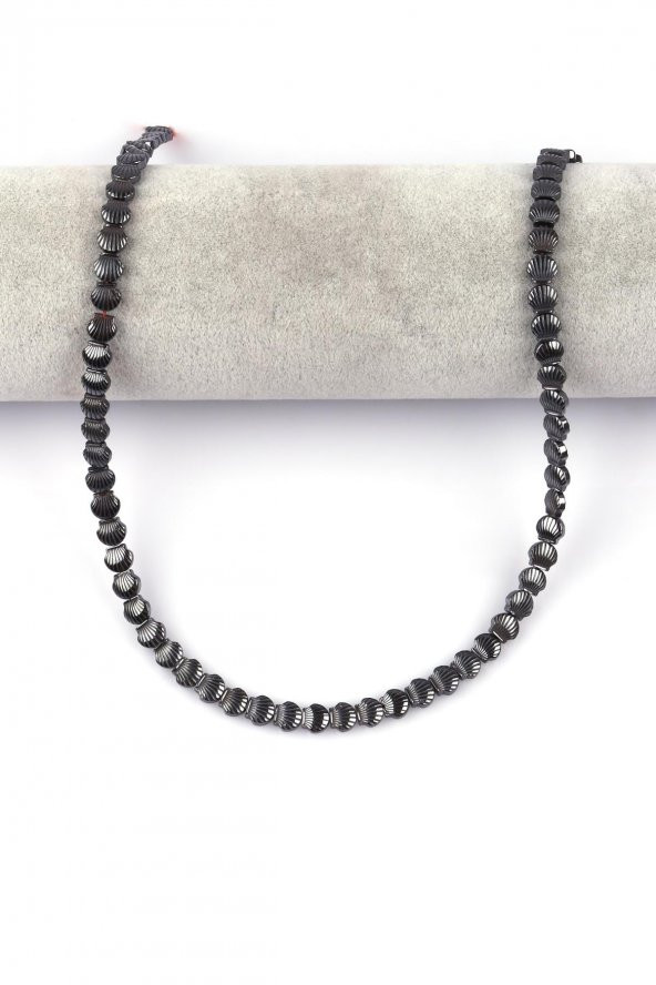 Hematit Doğal Taş Dizi 6 x 3 mm Deniz Kabuğu Model - 2
